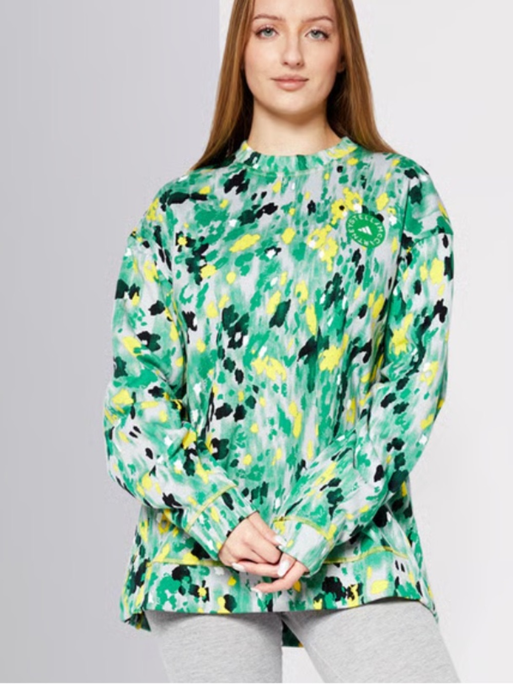 Stella McCartney Multicolor Abstract Print Crew Sweatshirt XXS OVERSIZED